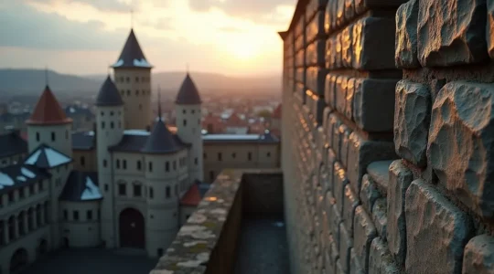 Collage architecturale montrant différents styles québécois: maisons française de Nouvelle-France, bâtiments britanniques et fortifications historiques du Vieux-Québec