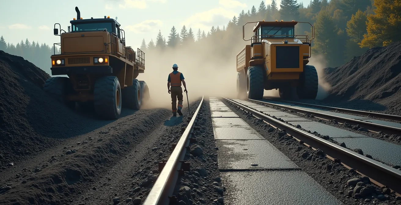 Processus de recyclage de l'asphalte et construction modulaire de sections de route interchangeables