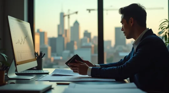 Illustration montrant le lien entre la croissance du PIB et l'enrichissement personnel des Québécois, avec des symboles de portefeuille et de croissance économique.