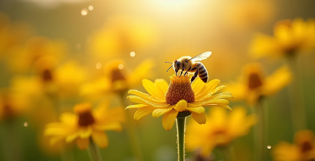 Prairie fleurie québécoise avec rudbeckies et verges d'or en pleine floraison
